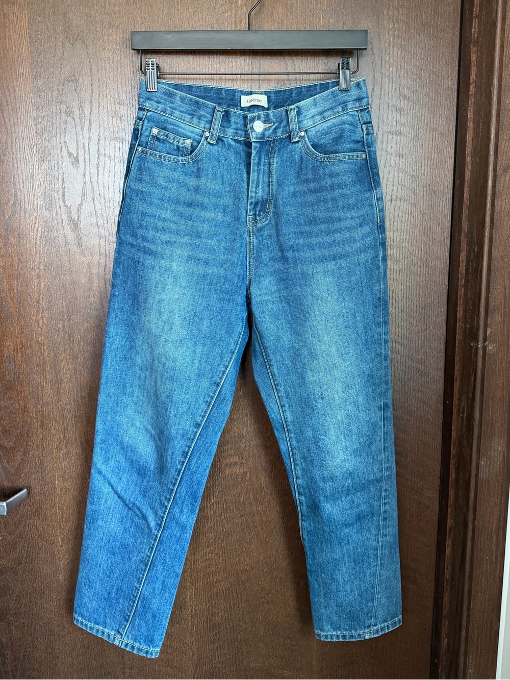Toteme Mid-Blue Straight-Leg Jeans